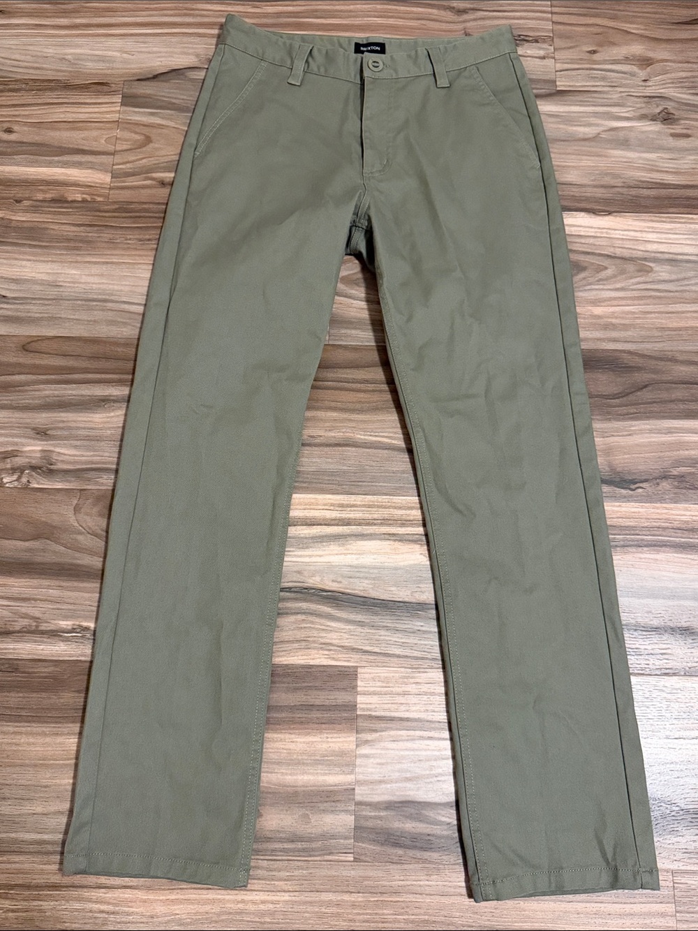 Brixton Chino Pants Choice Regular Fit Men 30 Casual Olive Green Cotton Blend